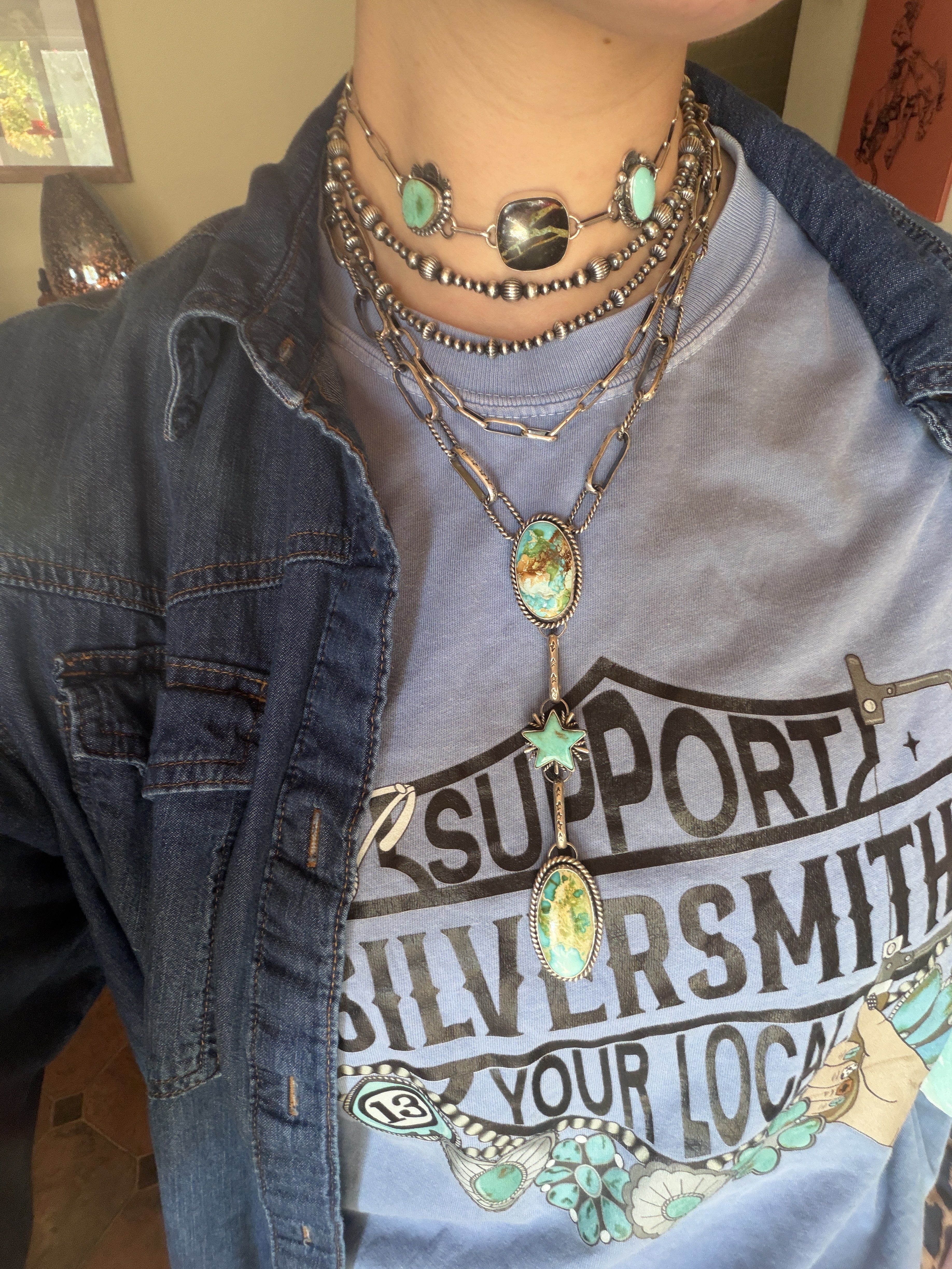 Handmade ‘Paperclip’ Chain 18” w/ extension