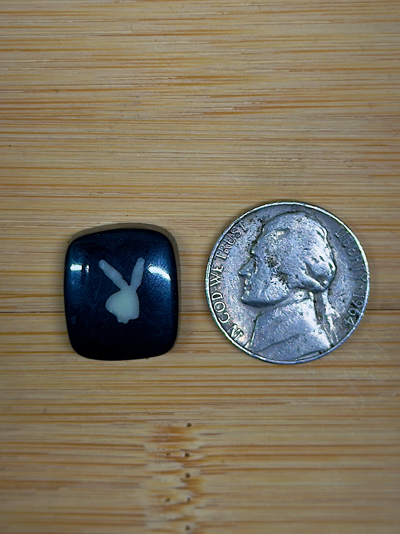 Playboy Bunny (Glow in the dark - inlay) Cabochon