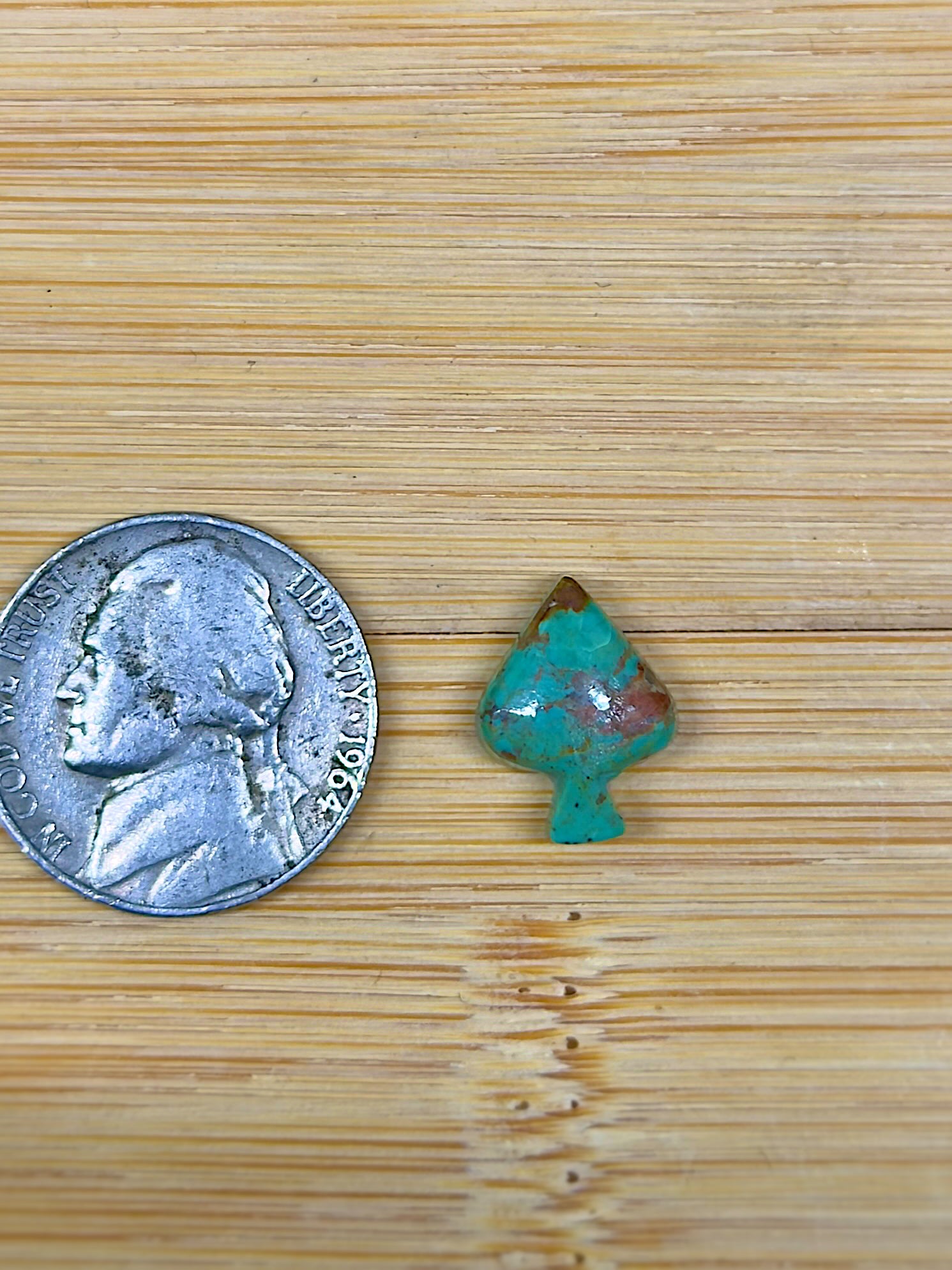 Baja Turquoise Spade Cabochon