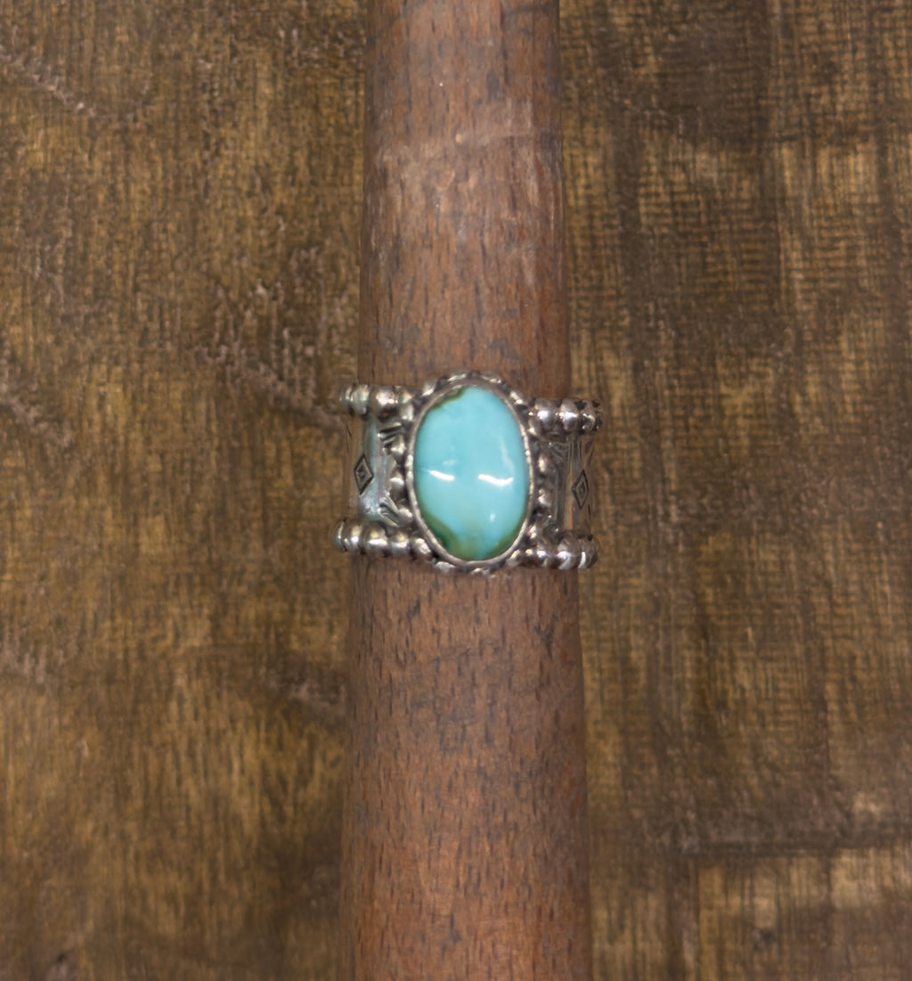 Sonoran Turquoise Cigar Ring (SIZE 9)