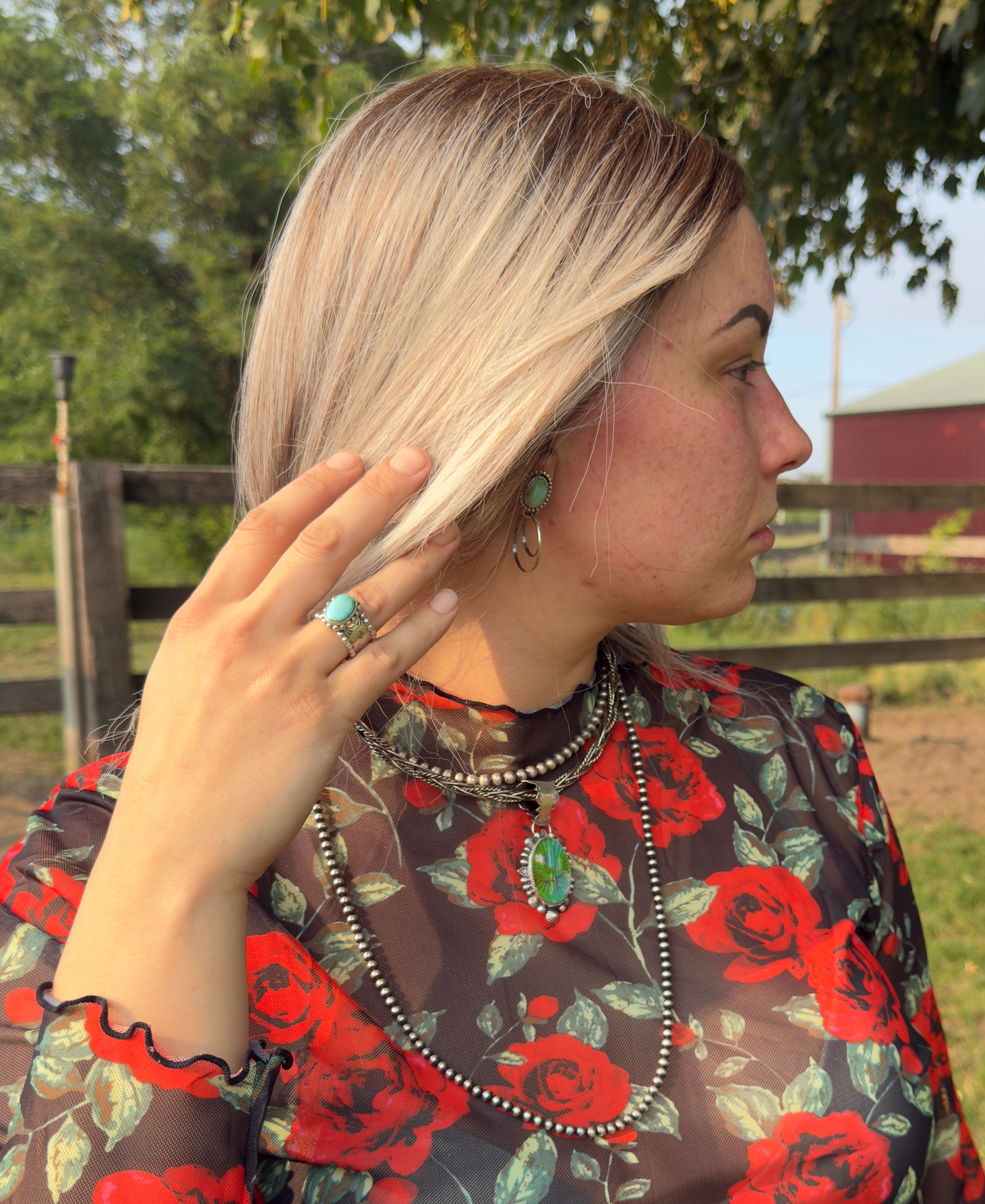 Sonoran Turquoise Cigar Ring (SIZE 9)