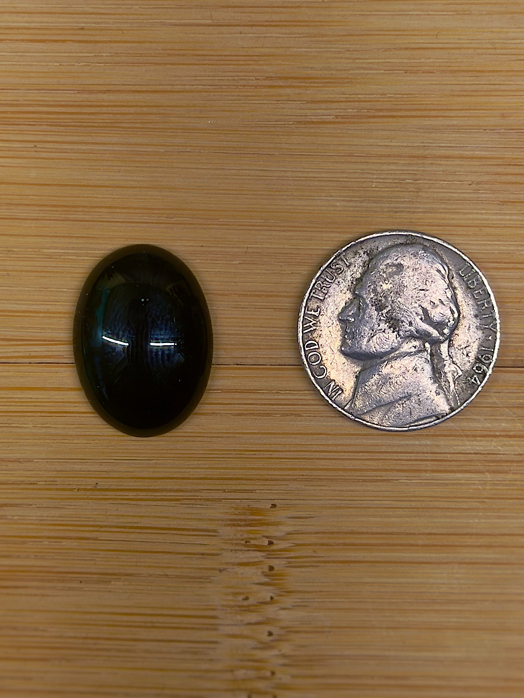 Black Onyx Oval Cabochon