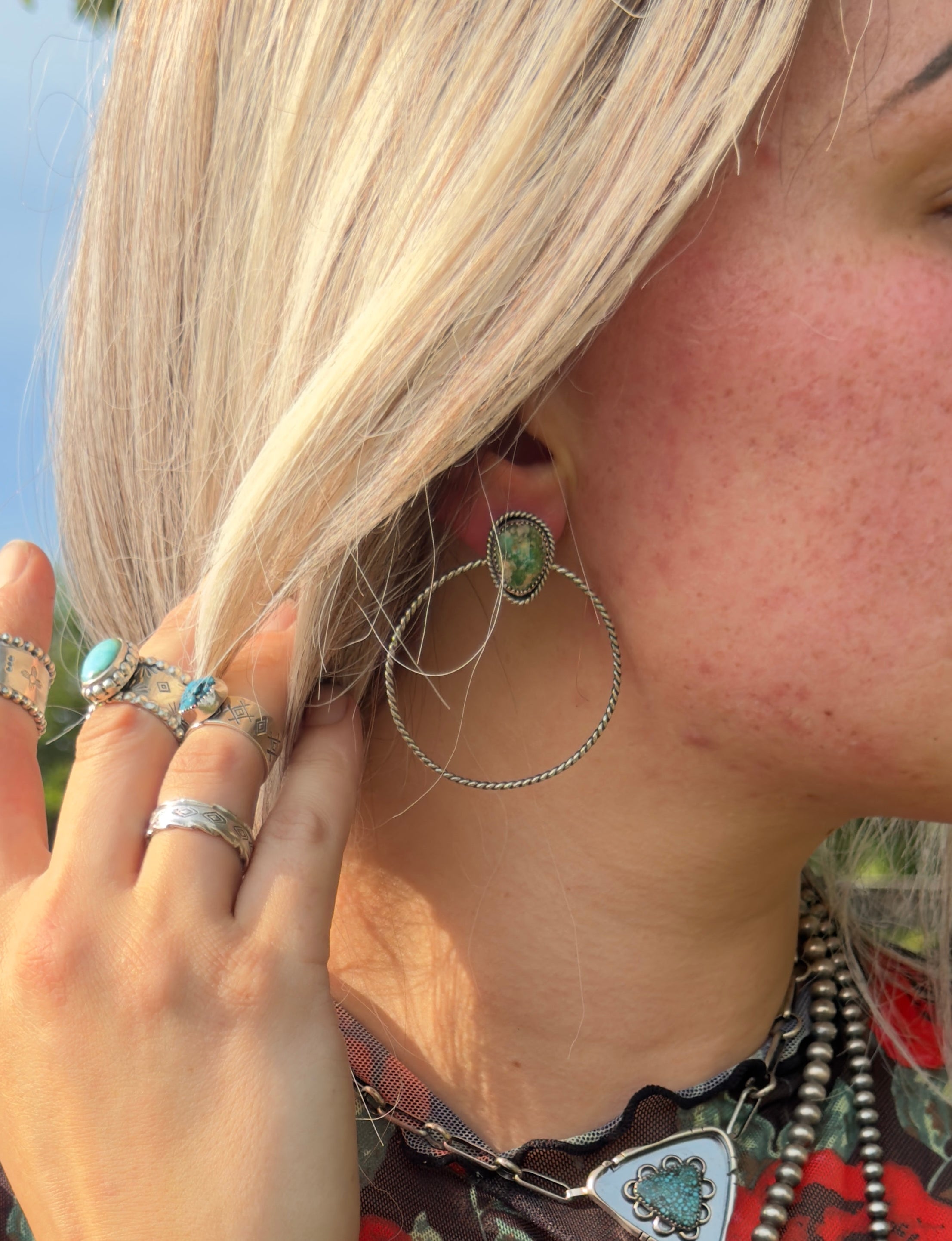 Sonoran Studs w/ Hoops