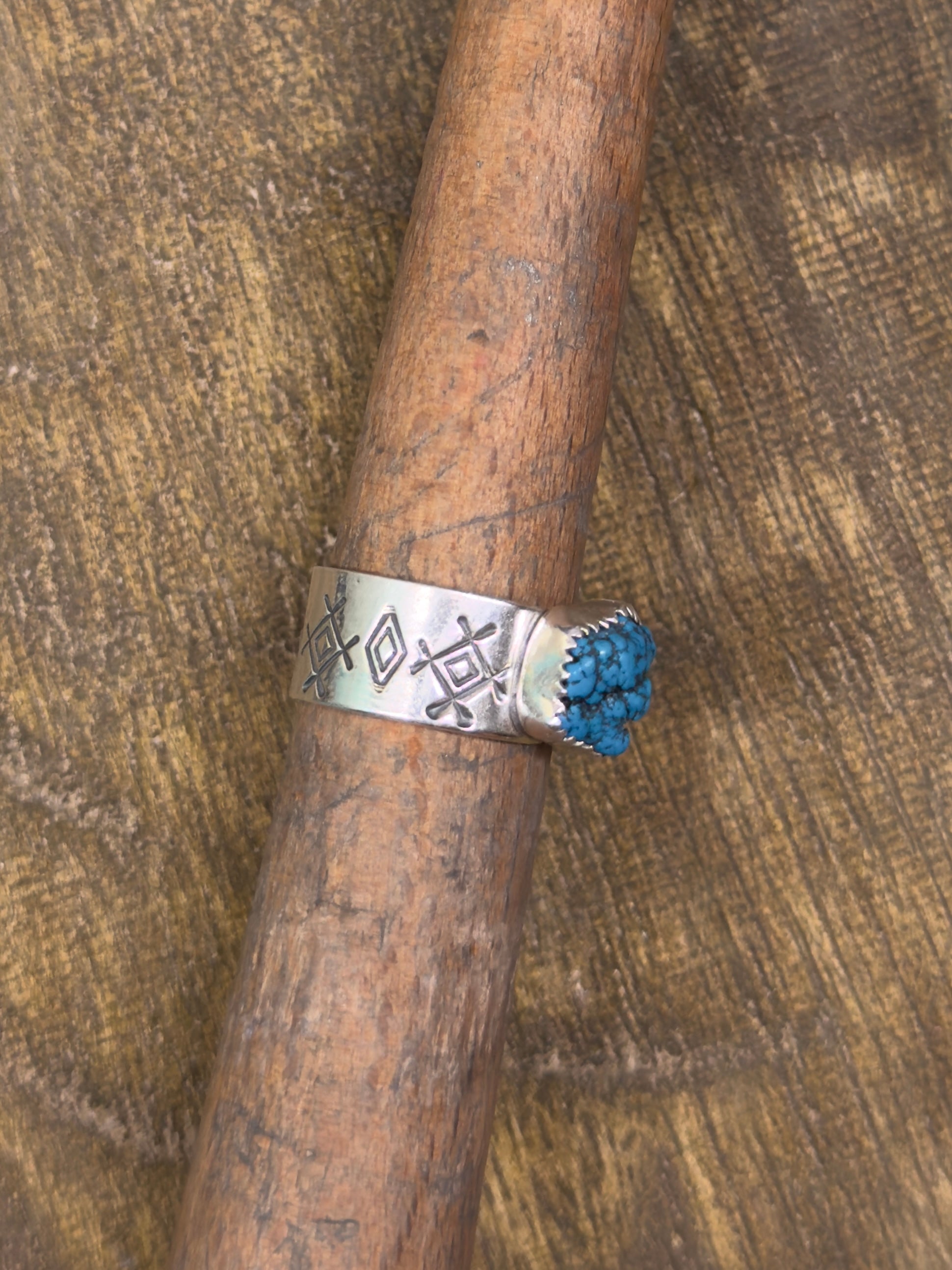 Sleeping Beauty Nugget Cigar Ring (SIZE 6)