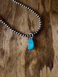 Rare Lander Blue turquoise pendant