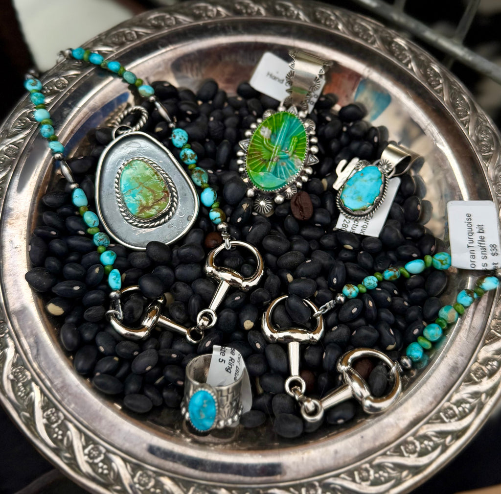 Hand Carved Cactus Pendant (Campitos Turquoise)