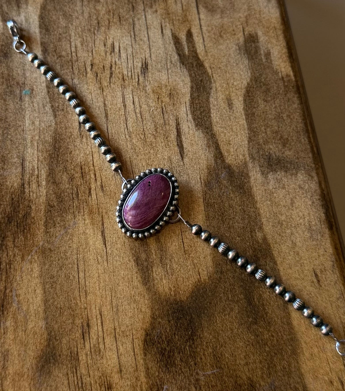 Spiny and pearl bracelet