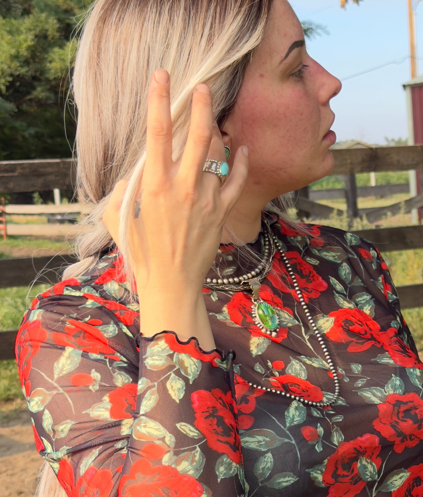 Sonoran Turquoise Cigar Ring (SIZE 9)