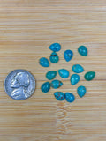 Mexican Turquoise Pear Shape Cabochons (15 Count)