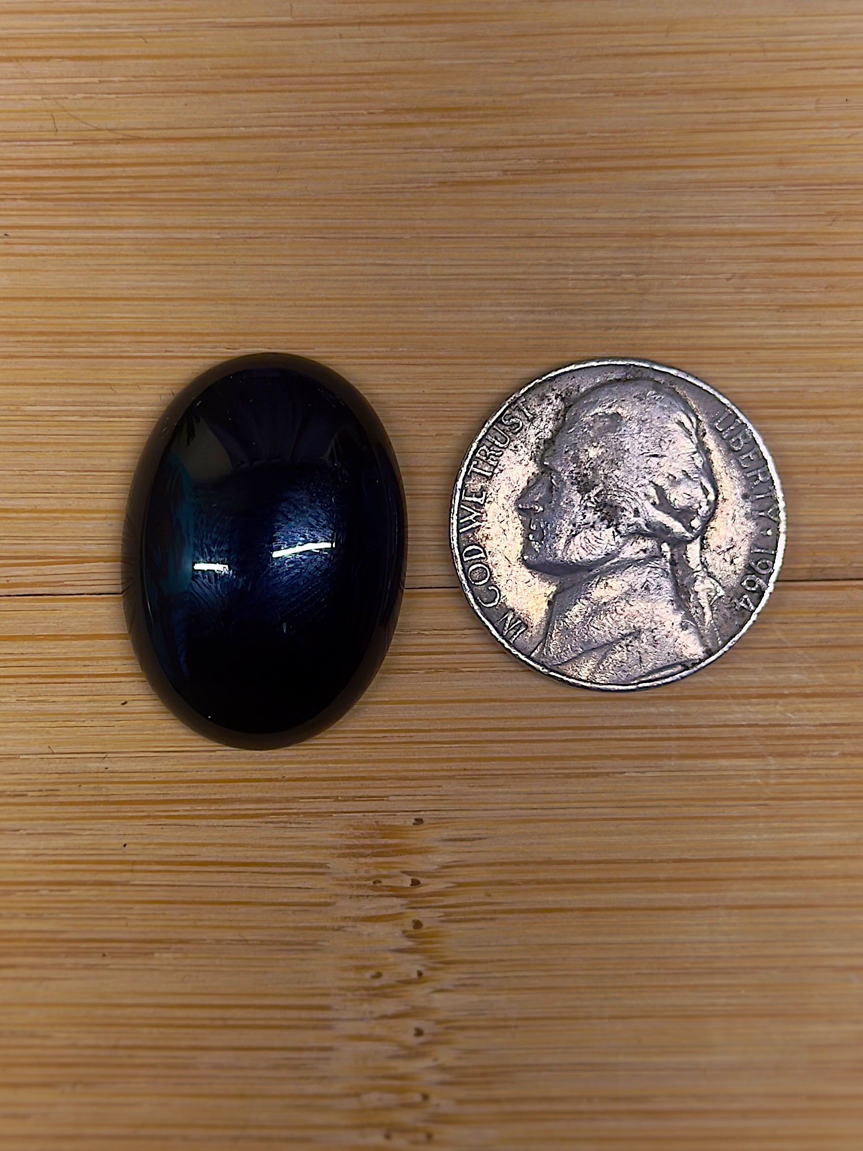 Black Onyx Oval Cabochon