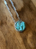 Carved Sonoran Buffalo Nickel Necklace