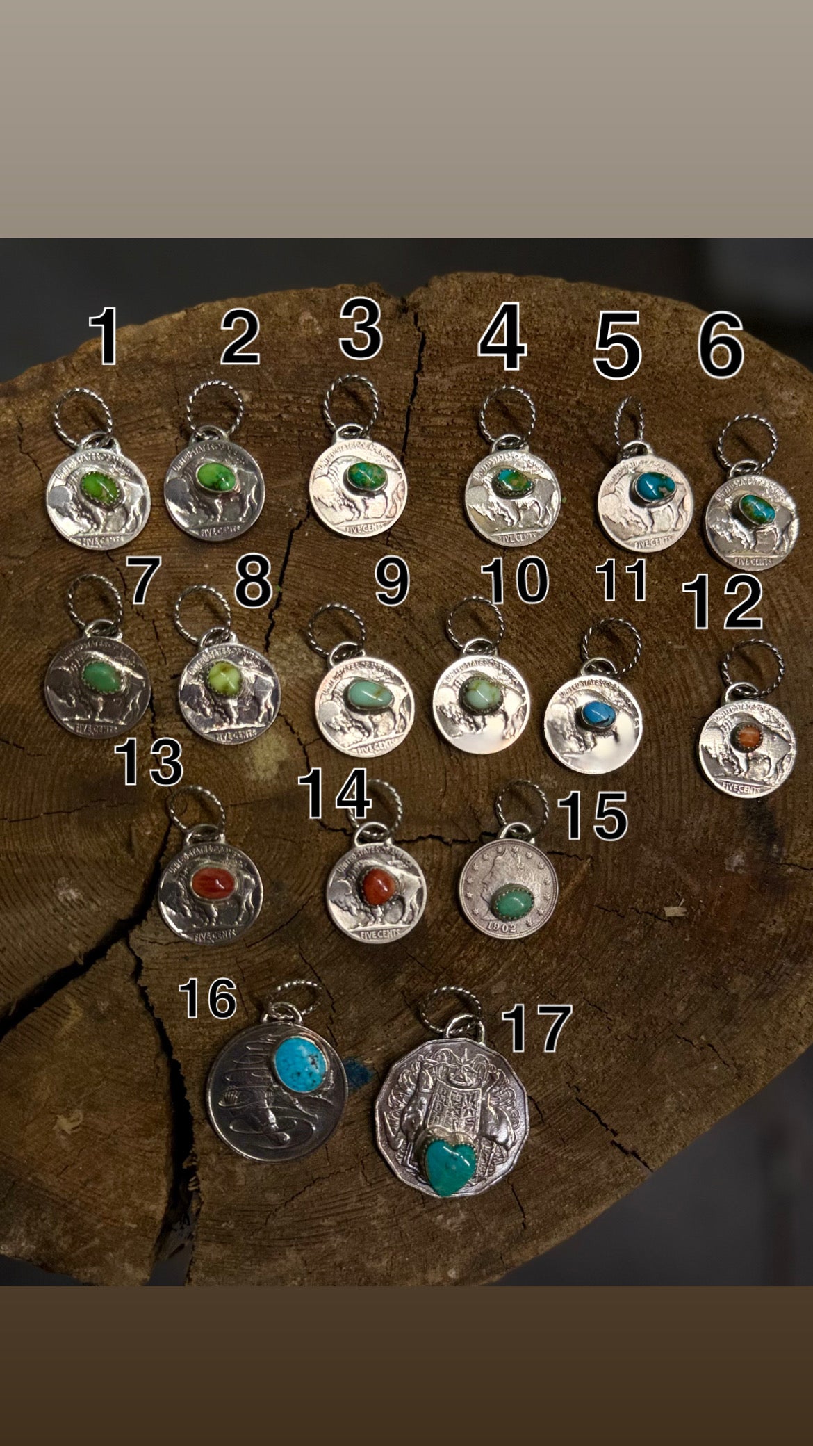 Buffalo Nickel Pendants
