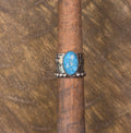 Blue Bird Turquoise Cigar Ring (SIZE 5)