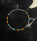 ‘Cowgirl Summer’ Anklet (White & Black)