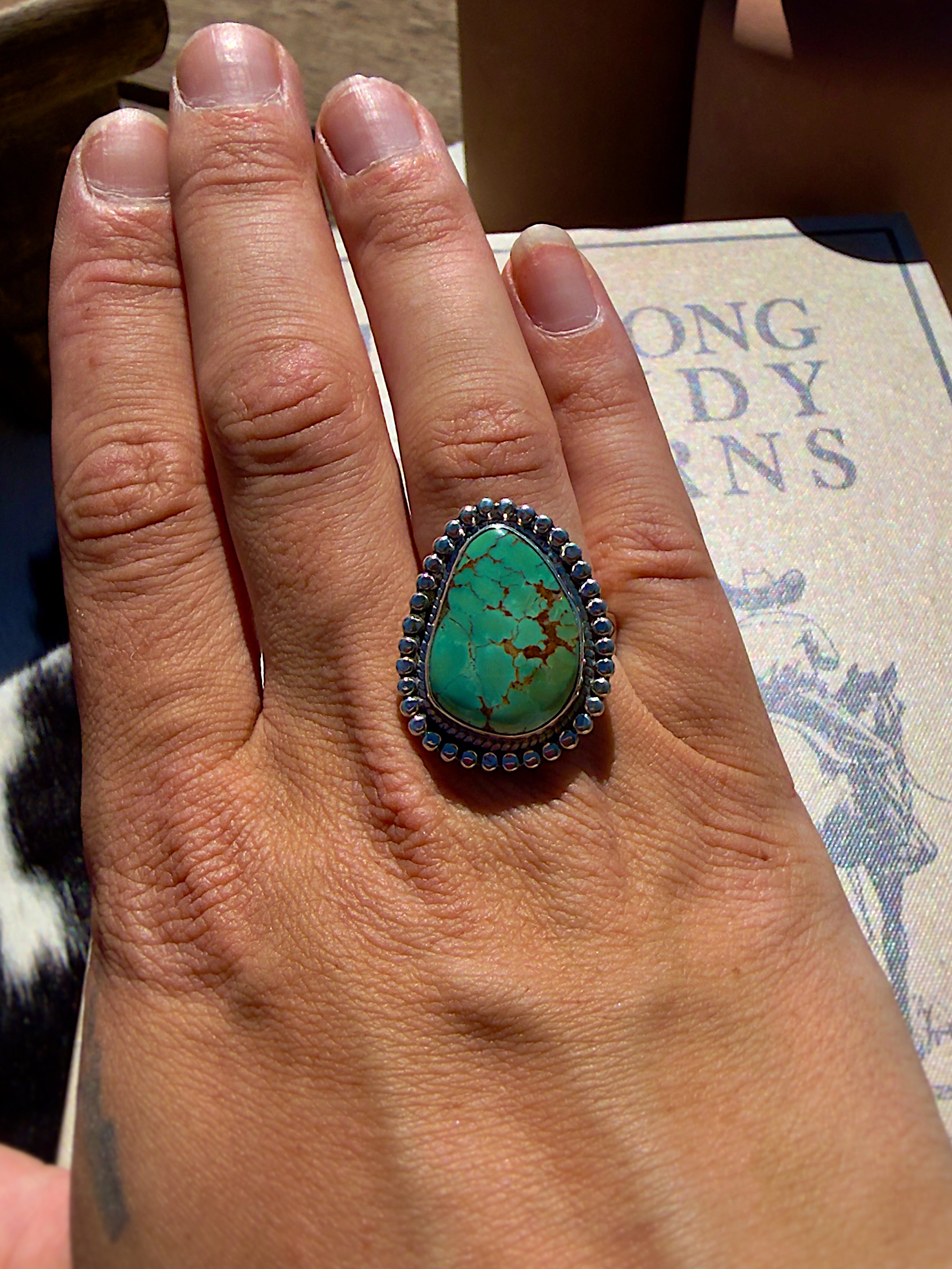 Royston Turquoise Ring Size 8.5