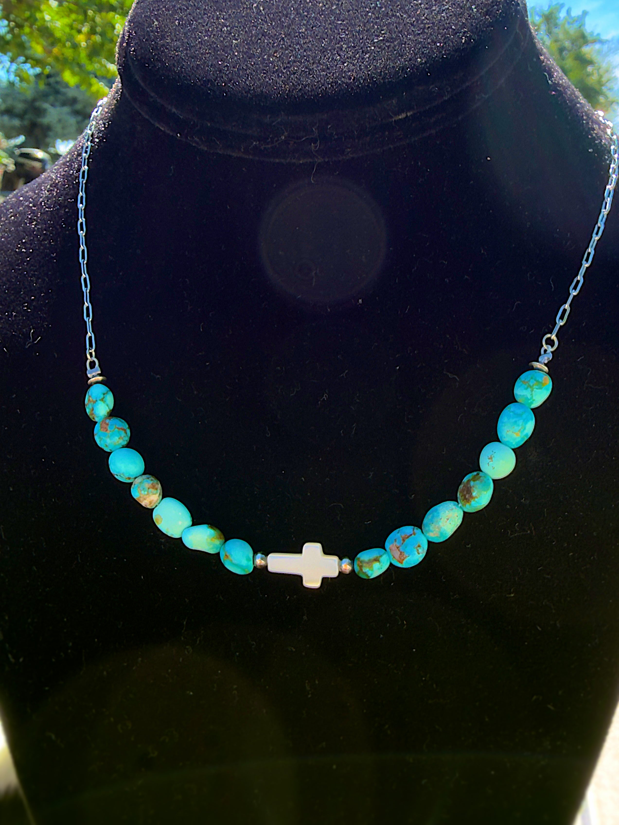 Kingman Cross Necklace