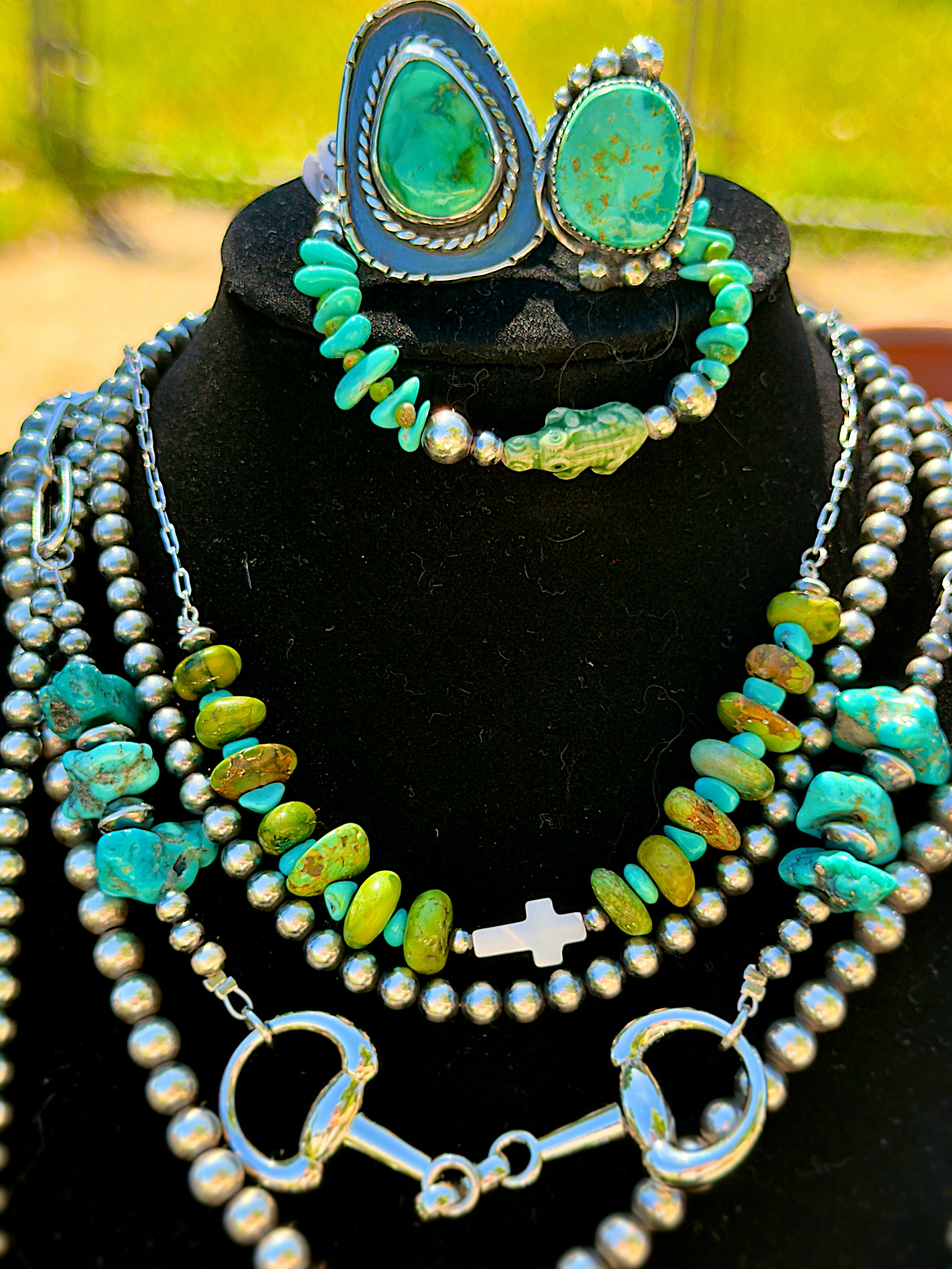 Autumn Creek & Kings Manasa Turquoise Cross Necklace – Hoppalong
