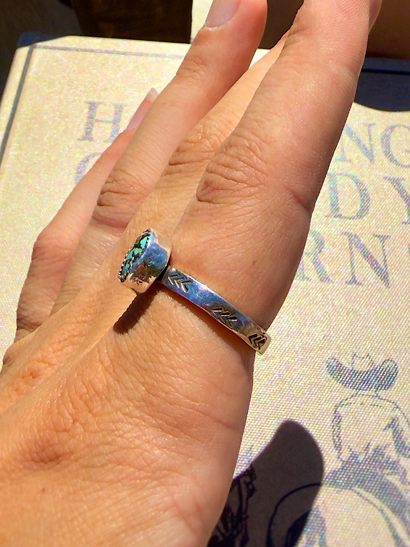 Blue Moon Turquoise Ring Size - 9.5