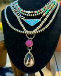 ‘Moxxi’ Pendant (Purple Spiny Oyster & White Buffalo)