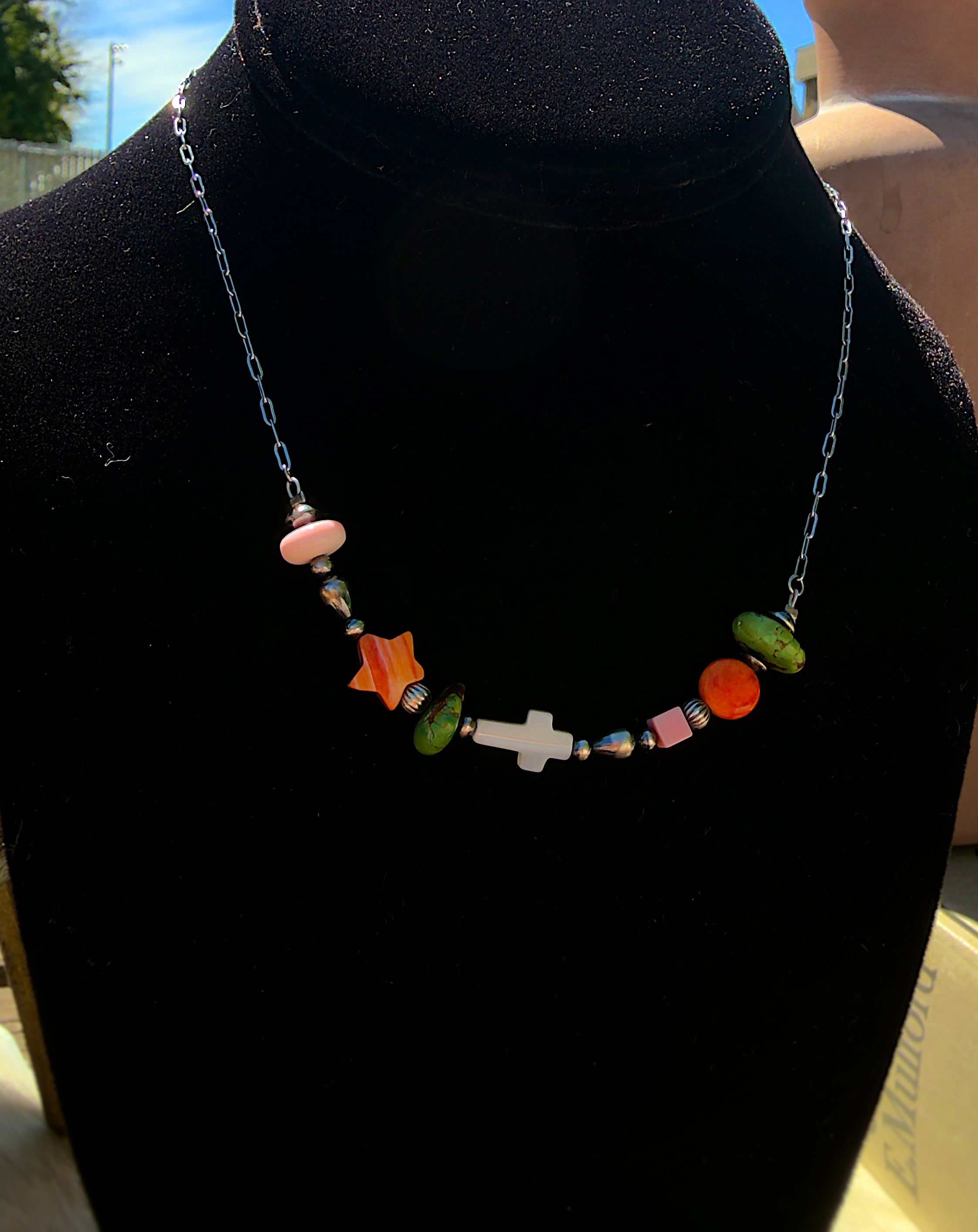 Funky Cross Necklace