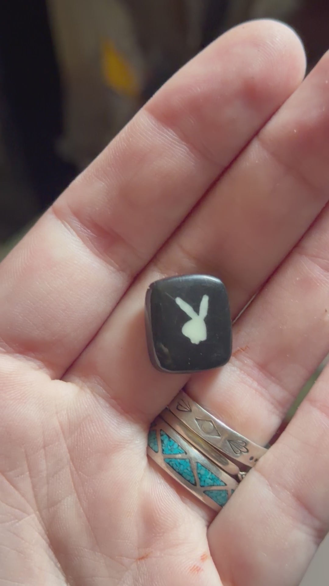 Playboy Bunny (Glow in the dark - inlay) Cabochon